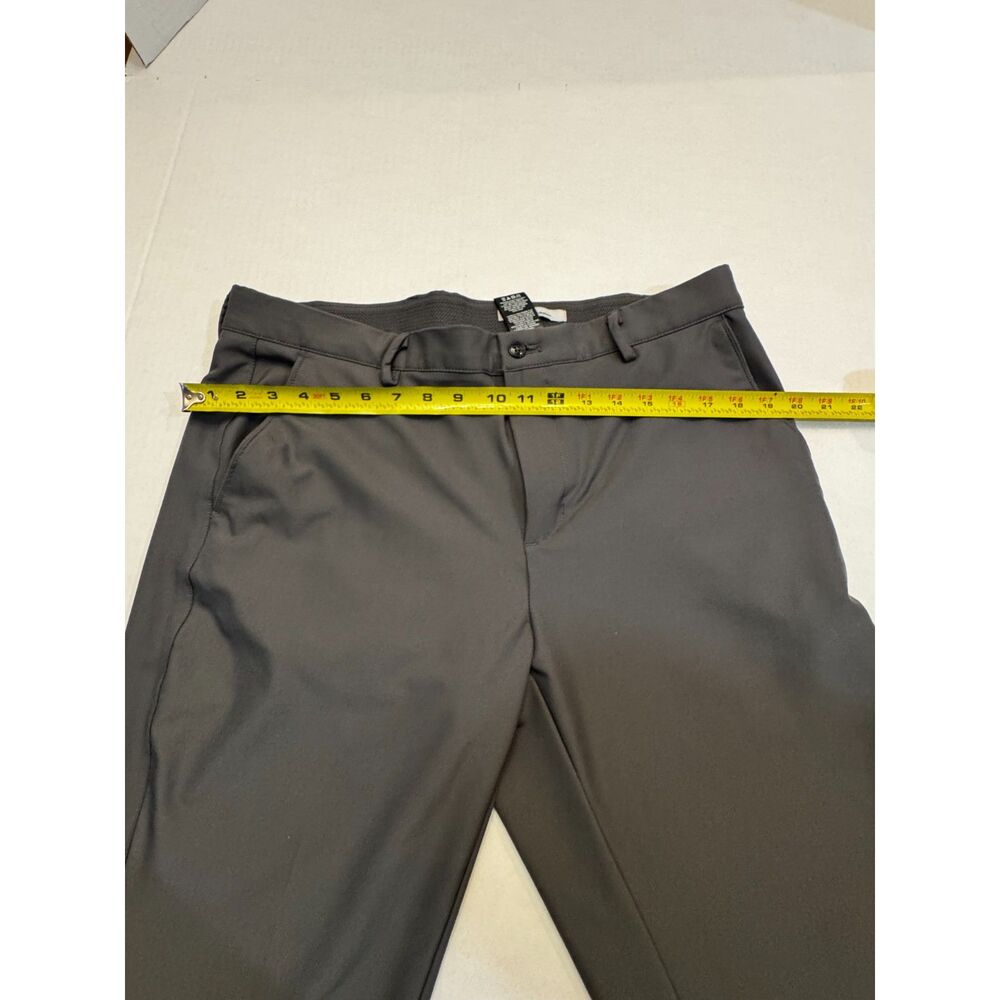 Greg Norman Mens Golf Pants 36x30 Gray Performance Stretch Flat Front 5 Pocket